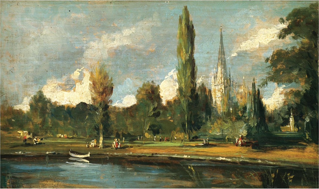Utsikt over Salisbury katedral av John Constable