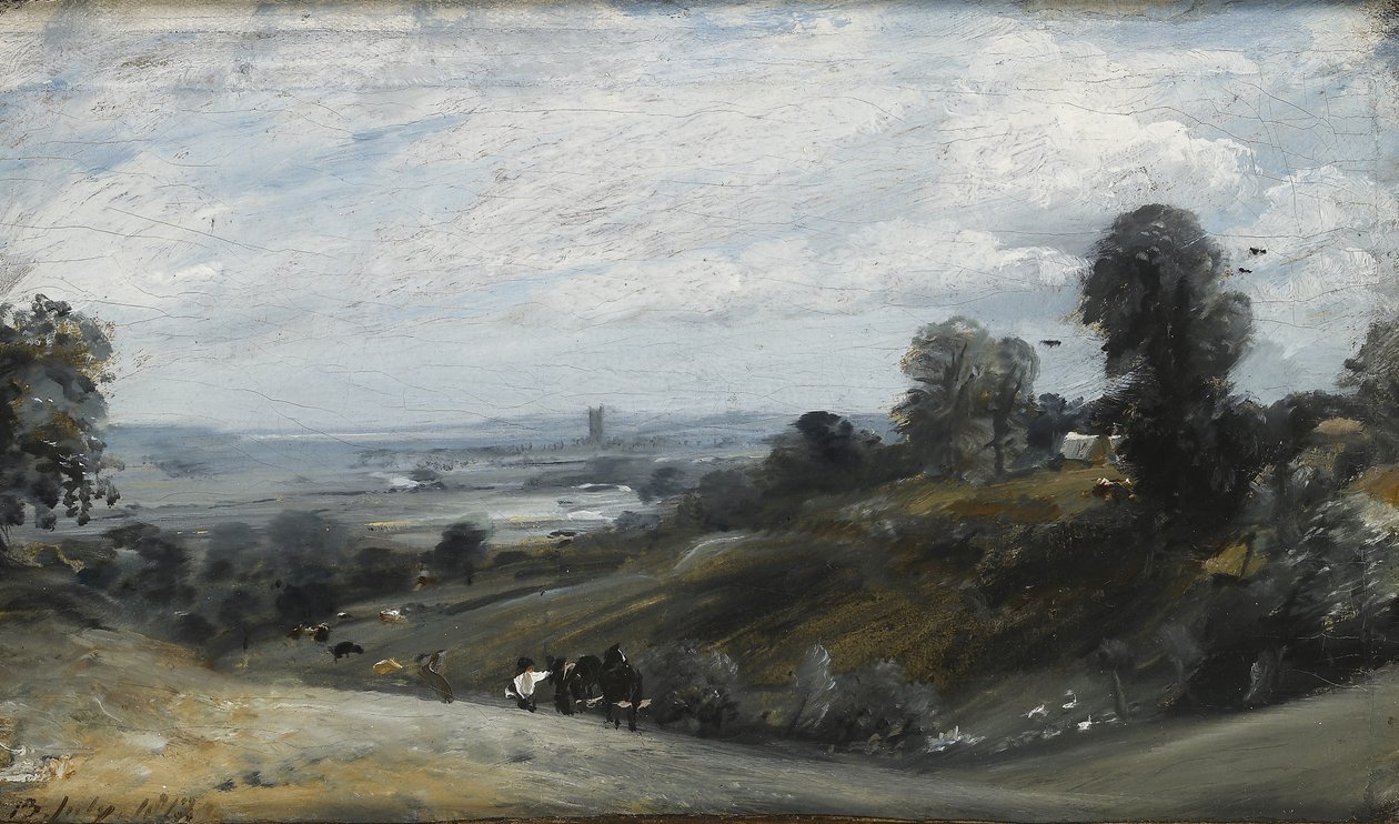 Dedham Vale fra Langham, 1800-tallet av John Constable