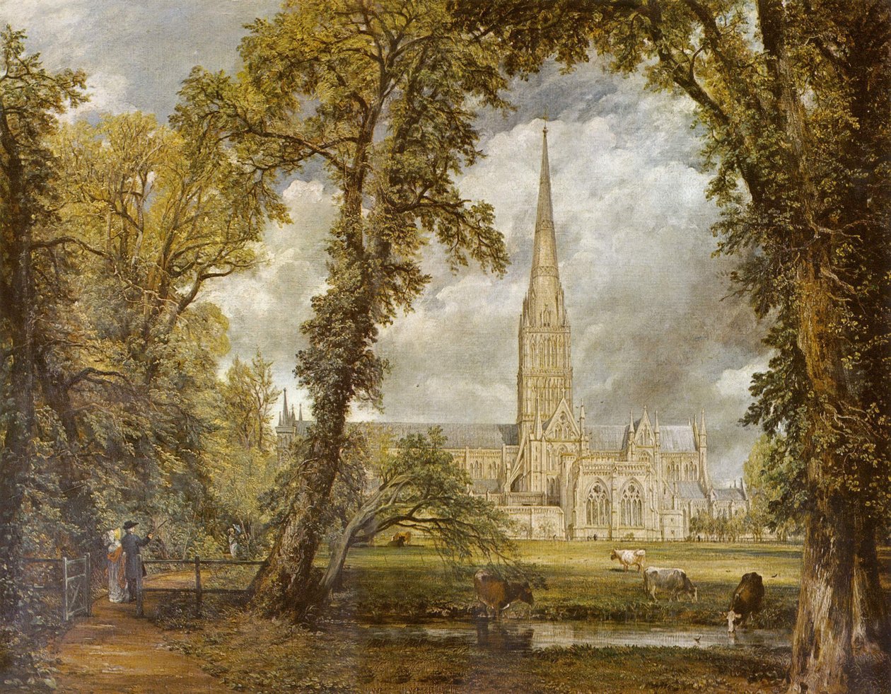 Salisbury Cathedral sett fra Bishop
