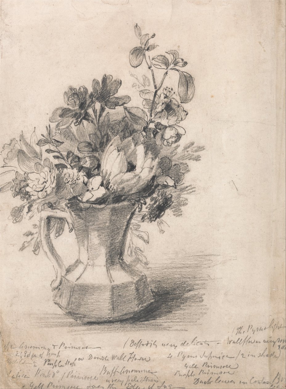 Blomster i en mugge av John Constable