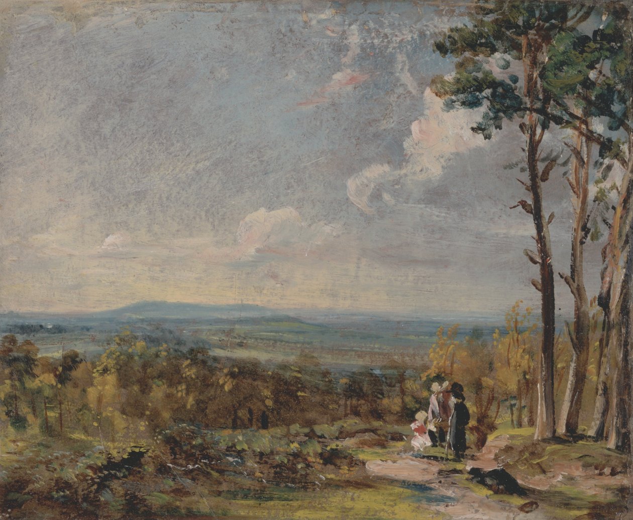Hampstead Heath ser mot Harrow av John Constable