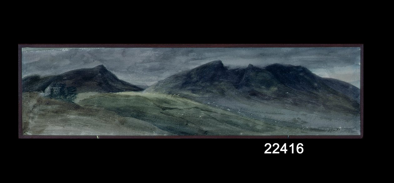 Saddleback and Part of Skiddaw, fra Lonscale Fell, 21. september 1806 (akvarell på papir) av John Constable