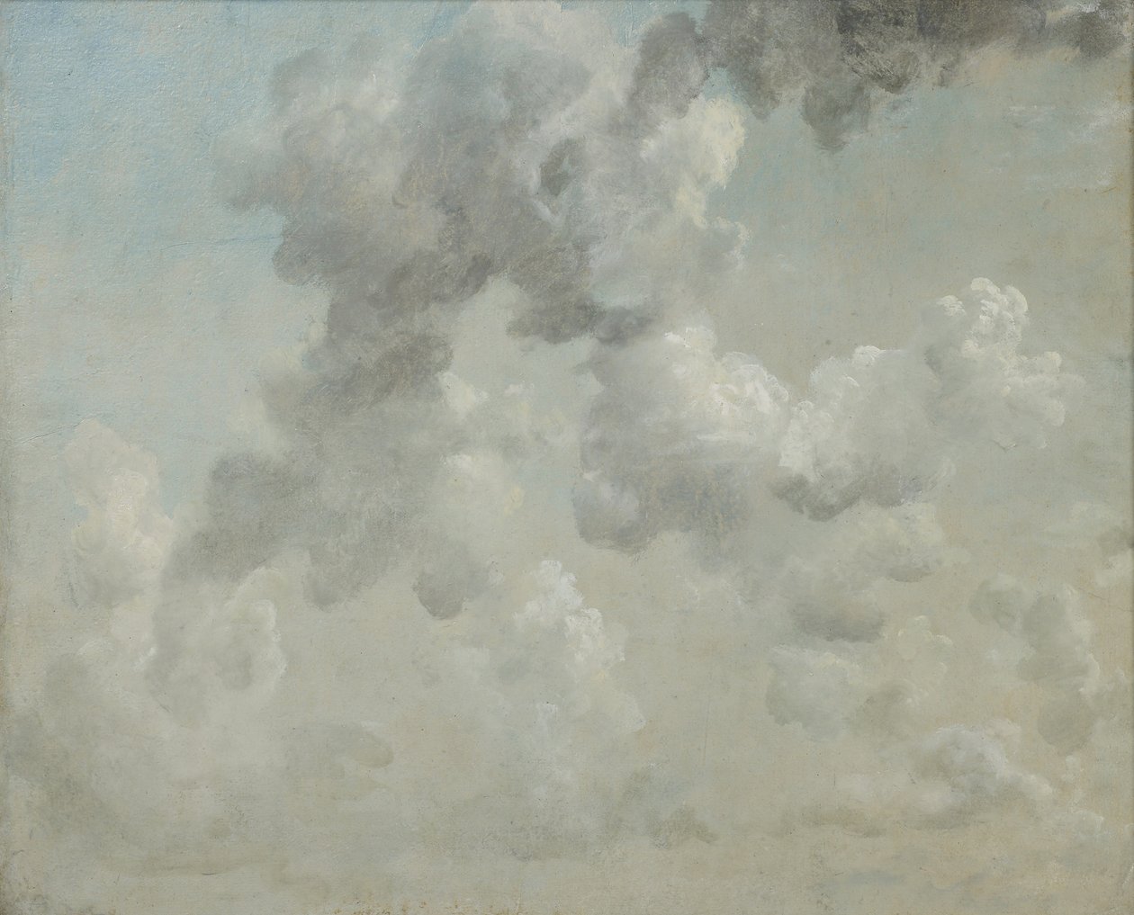 Studie av skyer (olje på papir) av John Constable