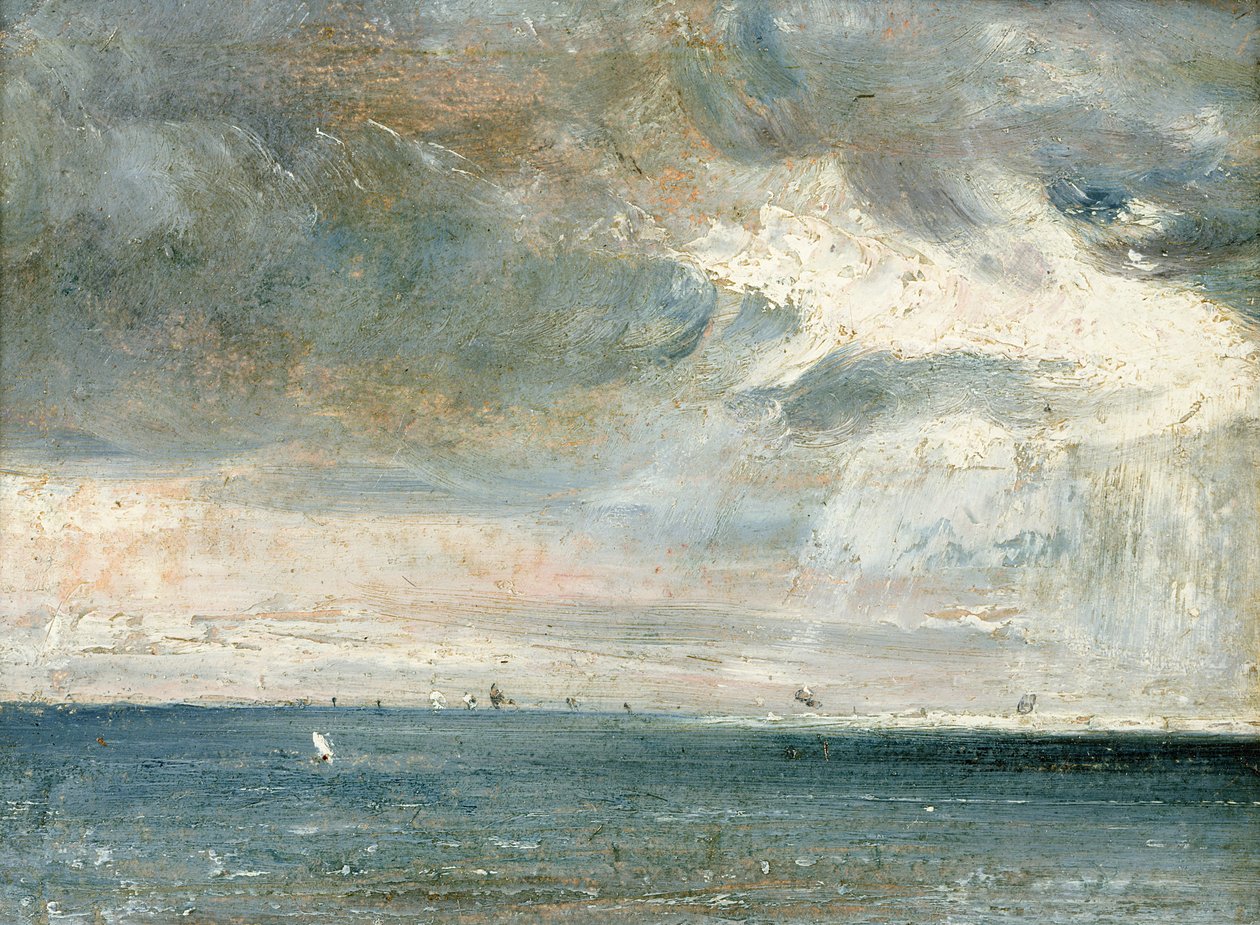 Studie av hav og himmel (en storm utenfor sørkysten) av John Constable