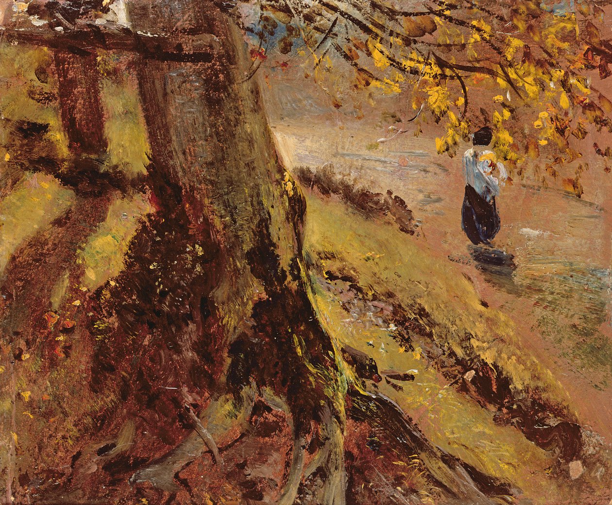 Studie av trestammer av John Constable