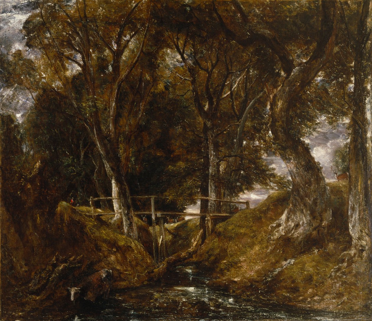 Dell på Helmingham Park av John Constable