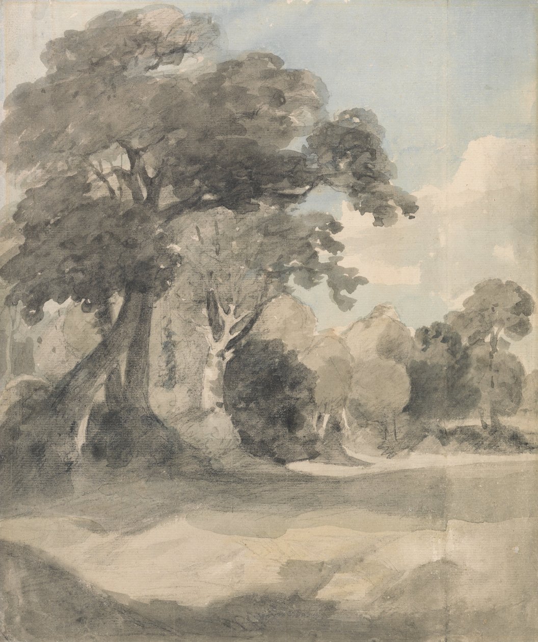Trær på en eng av John Constable