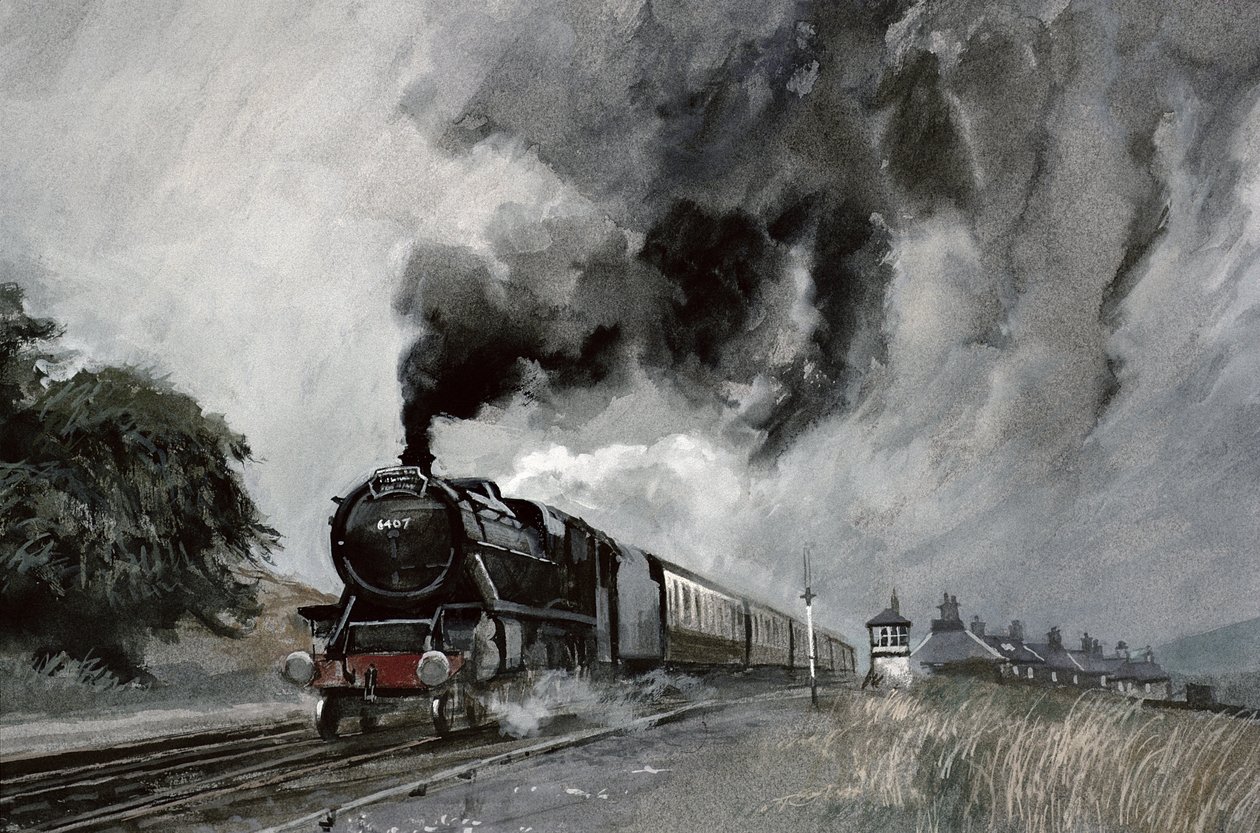 Damptog i Garsdale, Cumbria av John Cooke