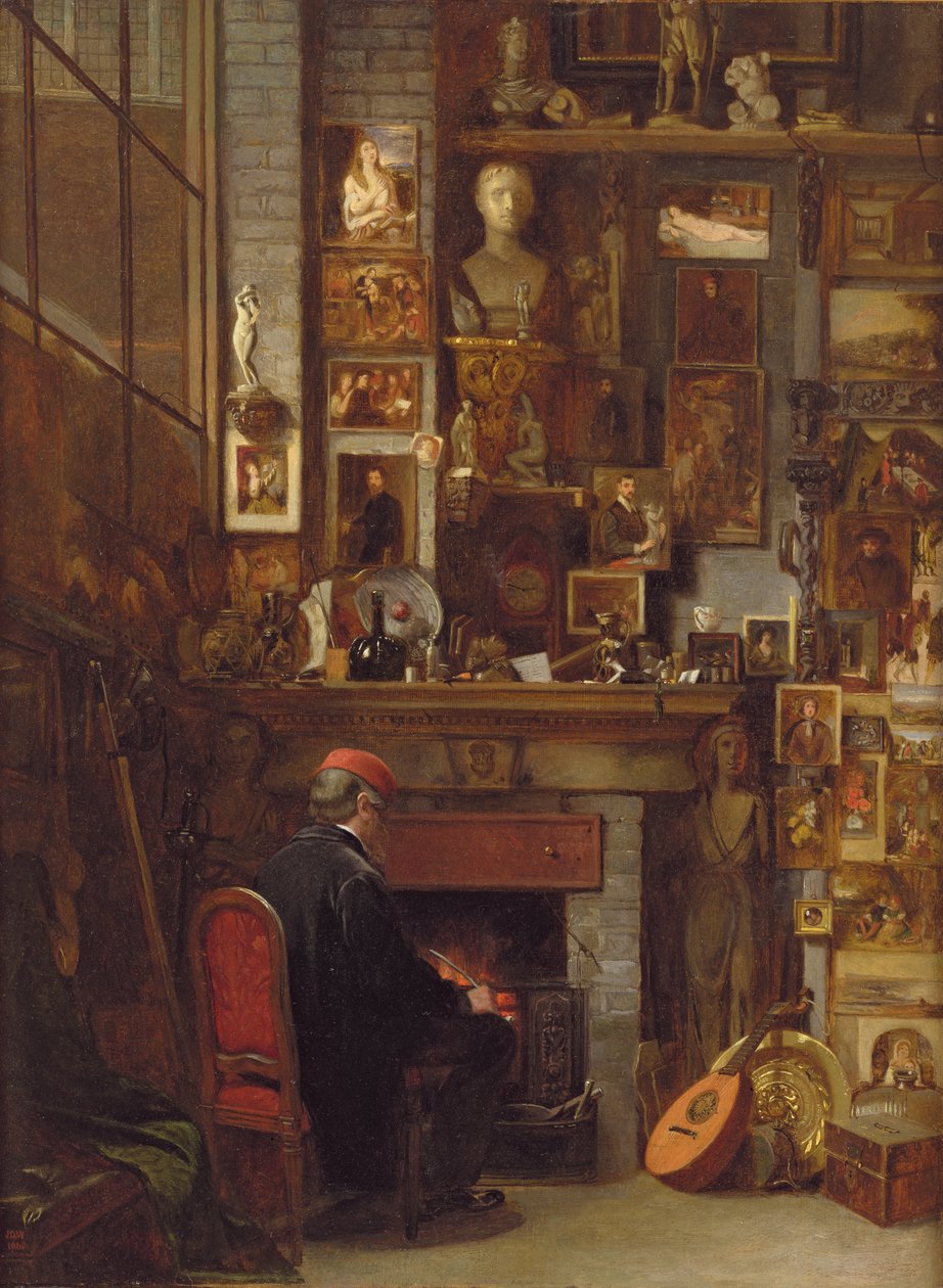 Ved studiobrannen, 1860 av John Dawson Watson