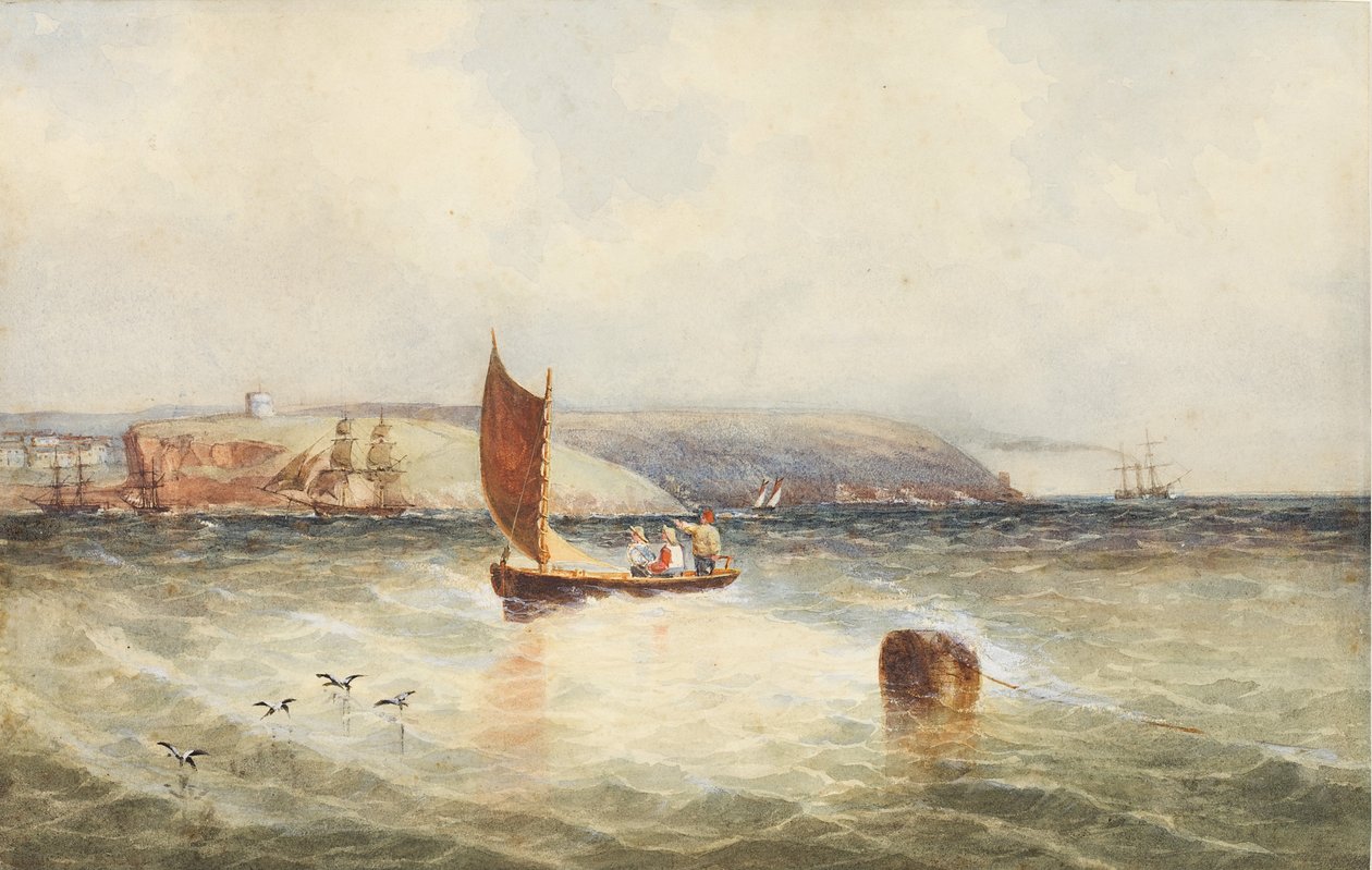 Mount Batten, Plymouth (wc på papir) av John Down