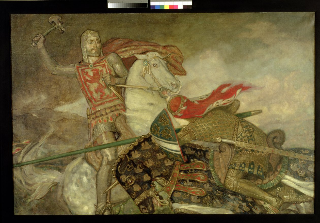 Bruce og de Bohun, ca. 1913-14 av John Duncan