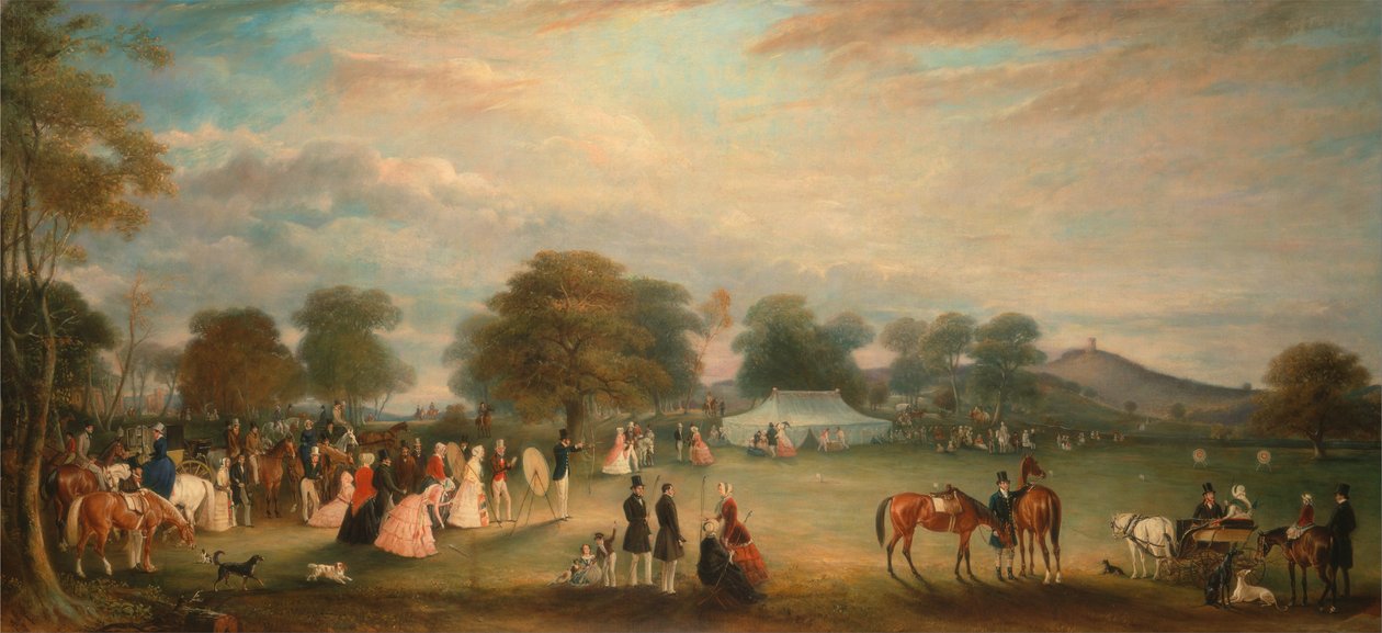 Bueskytemøte i Bradgate Park, Leicestershire av John E. Ferneley
