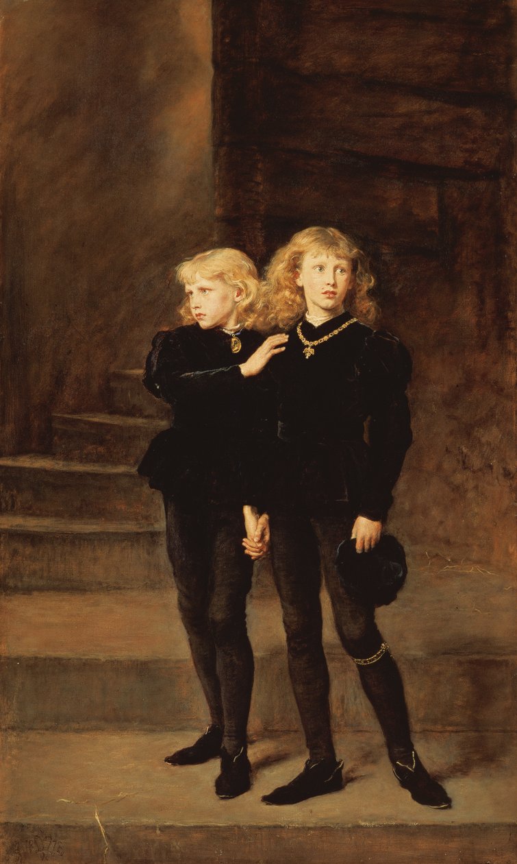 Prinsene Edward og Richard i tårnet, 1878 av John Everett Millais