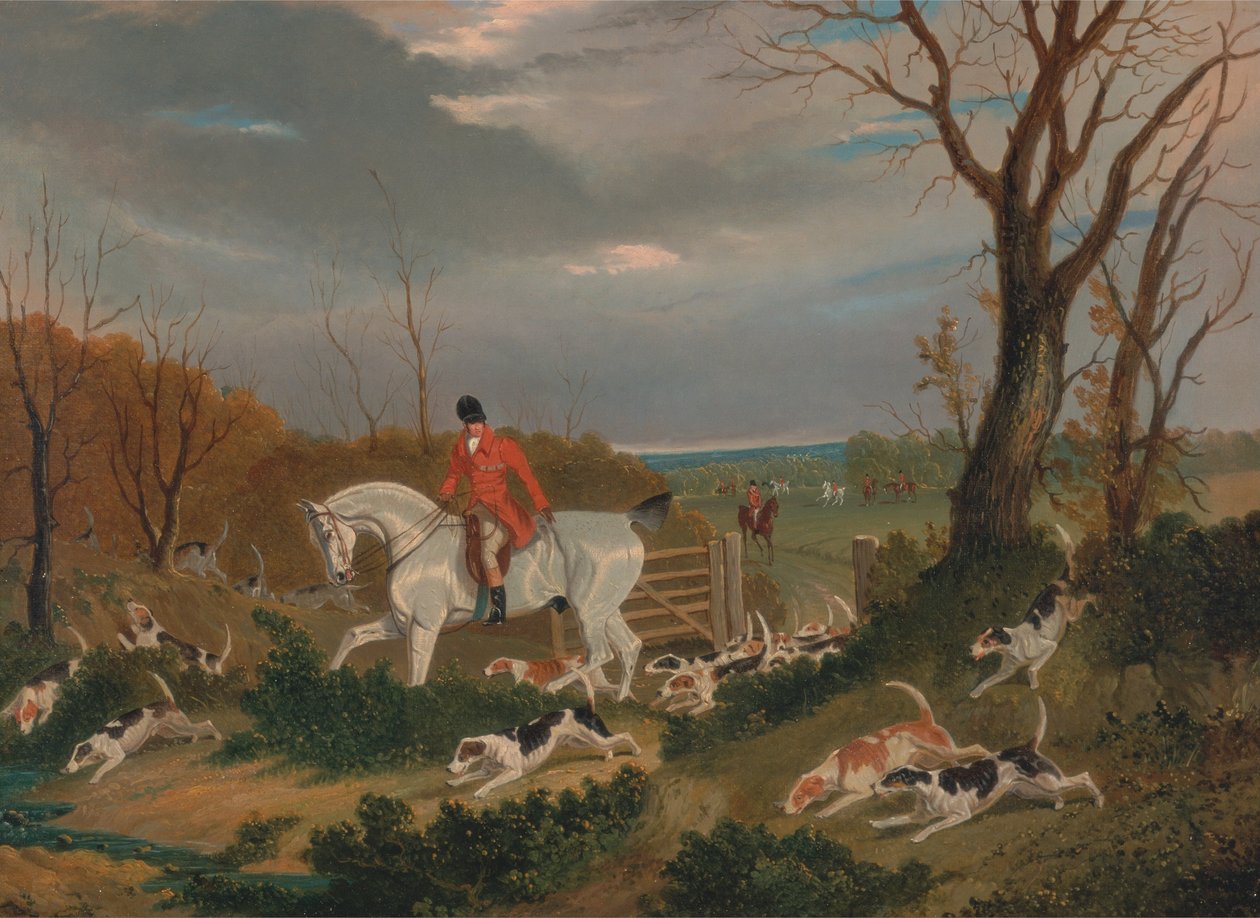 Suffolk-jakten- Skal dekke nær Herringswell av John F. Herring