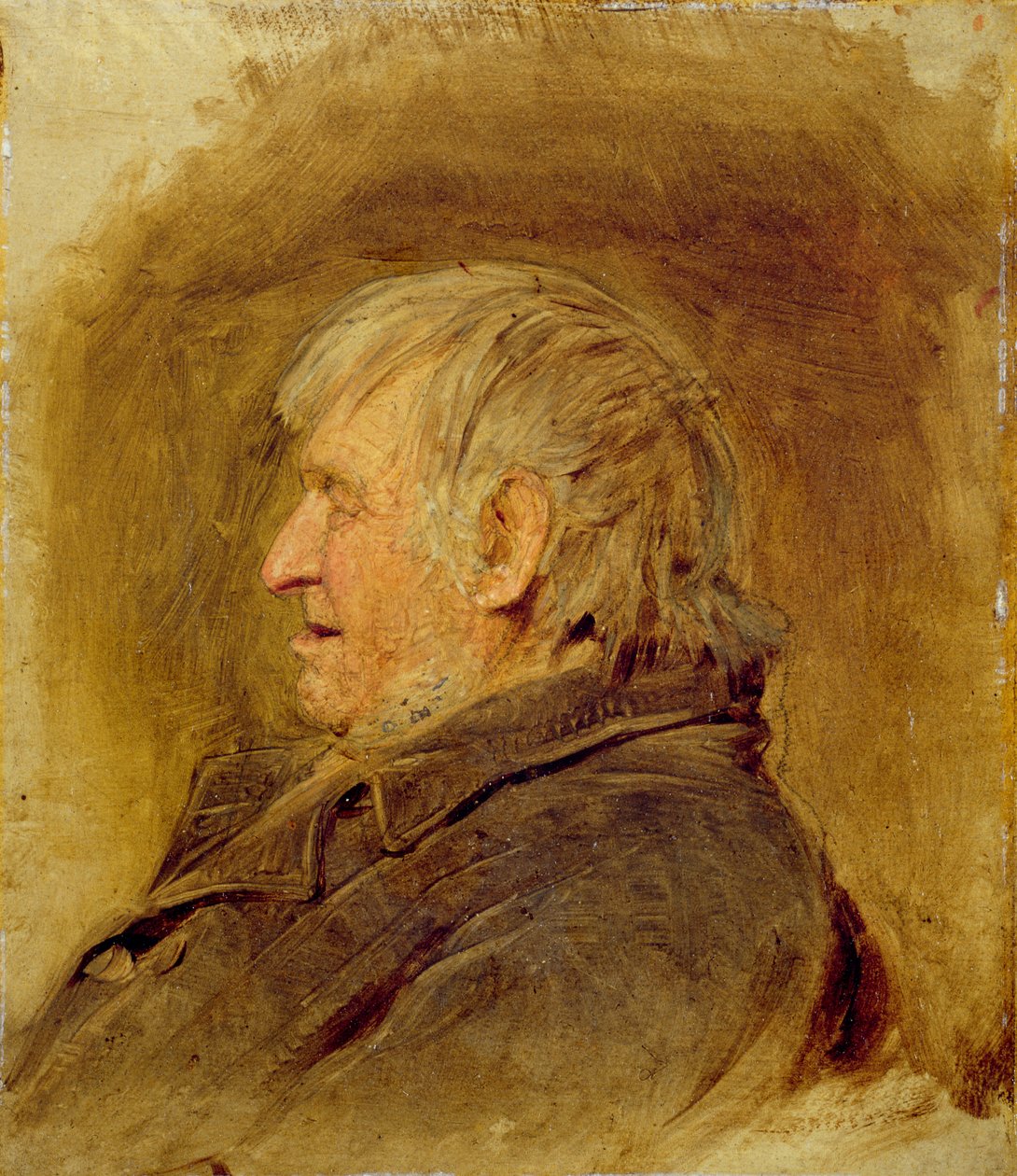 Profilstudie av en eldre mann, 1884 av John Faed
