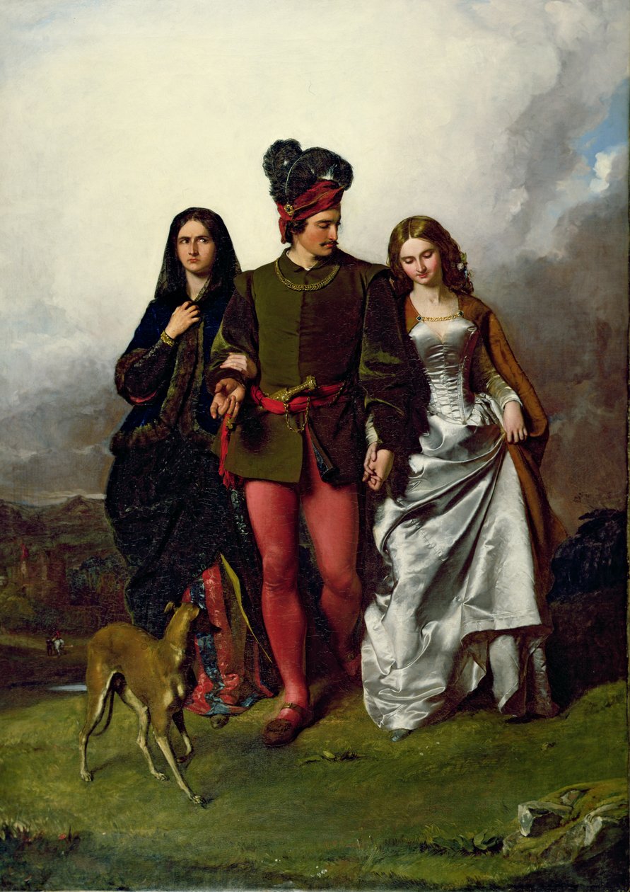 Den grusomme søsteren, 1851 av John Faed