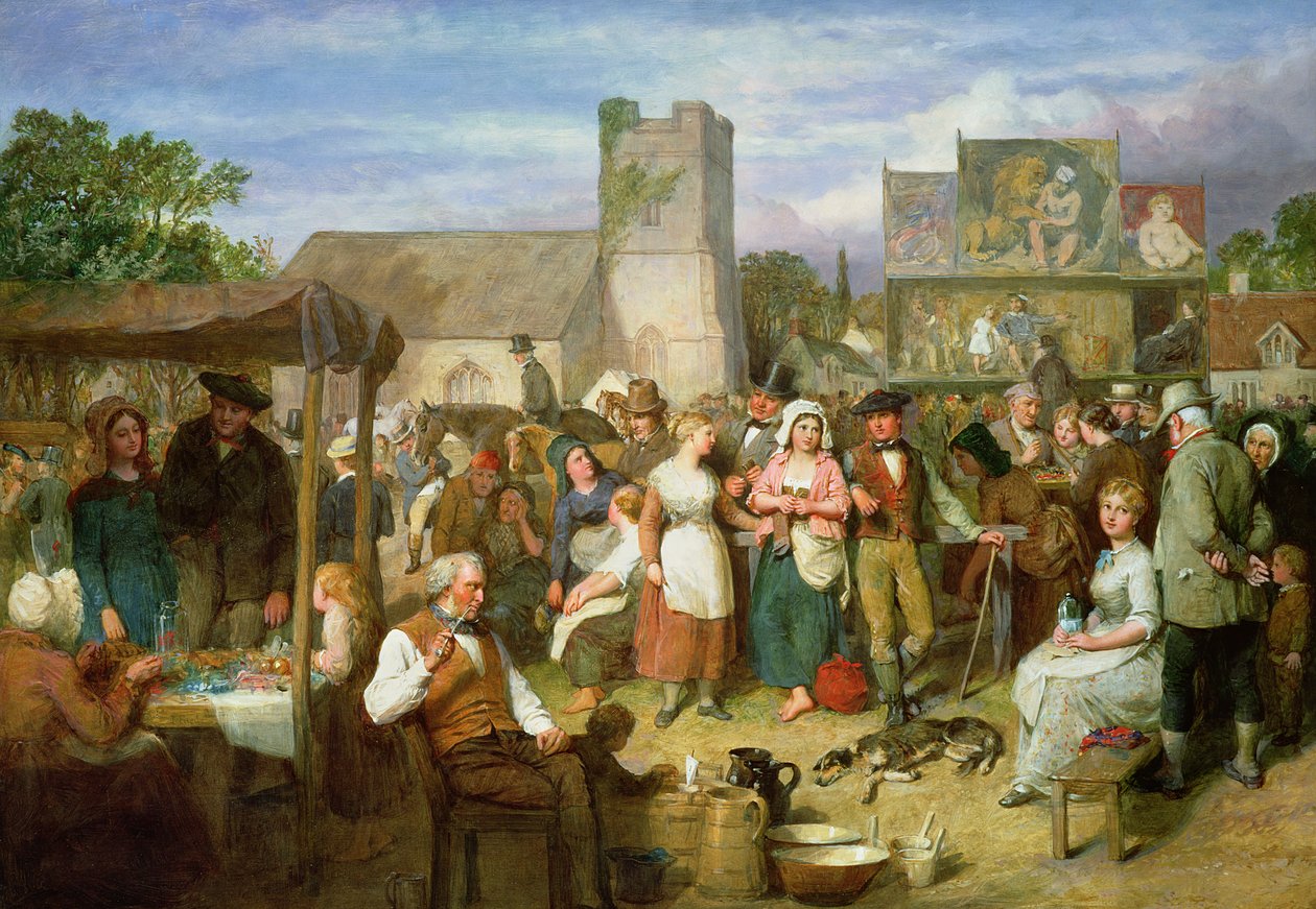 Statuttmessen, utst.1871 av John Faed