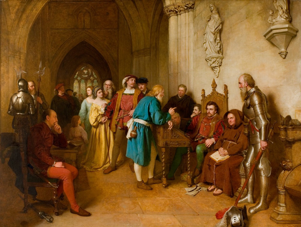 Advarselen før Flodden, 1874 av John Faed