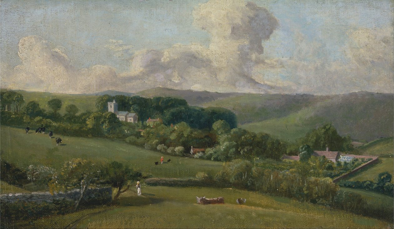 Osmington- En utsikt til landsbyen av John Fisher
