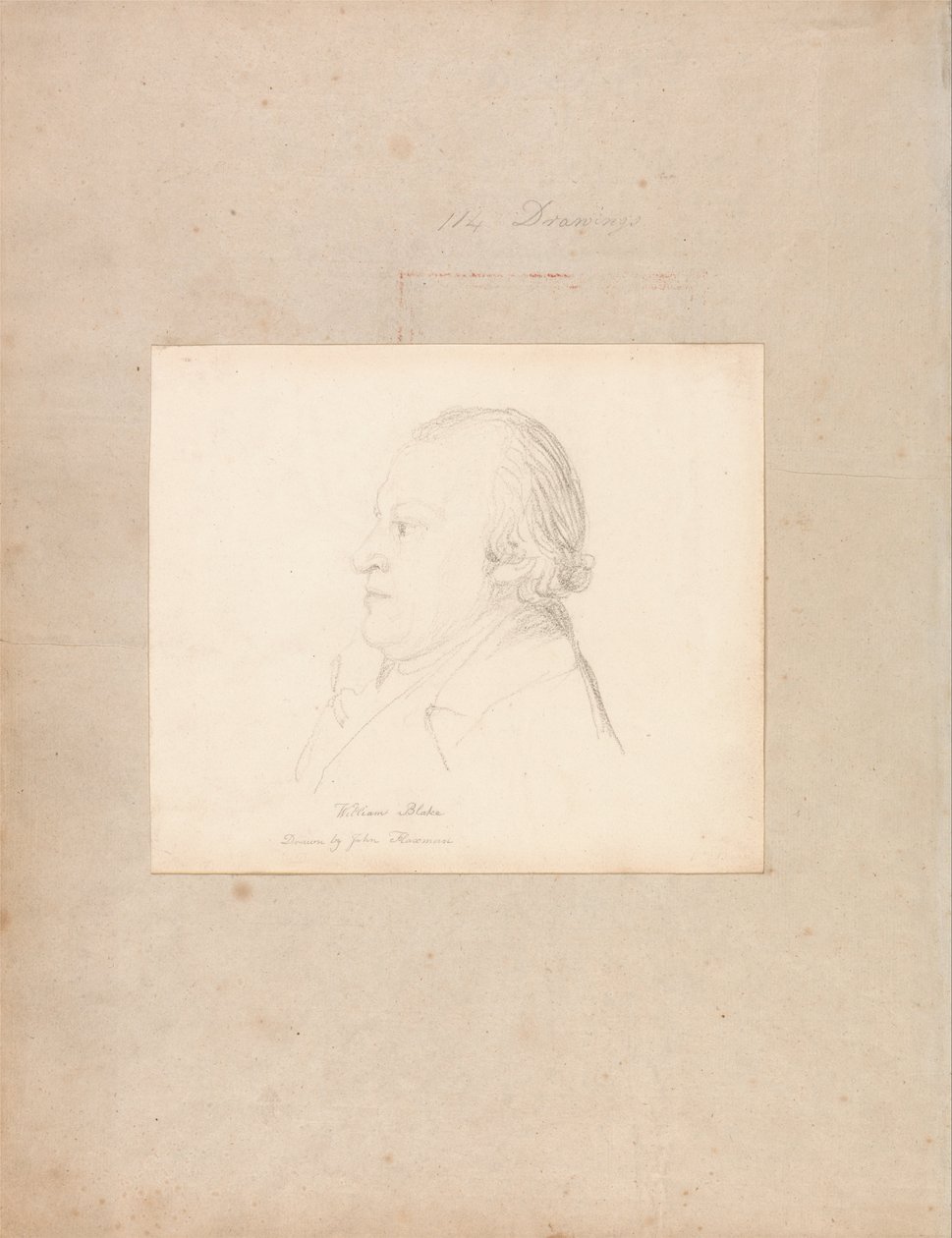 Portrett av William Blake av John Flaxman