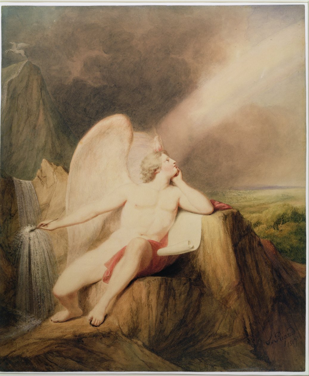 Kunsten å male, 1807 av John Francis Rigaud