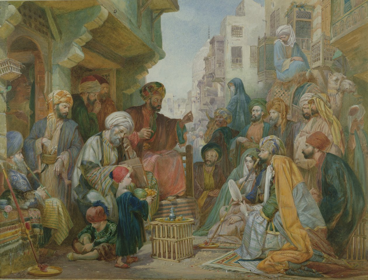 En gate i Kairo av John Frederick Lewis