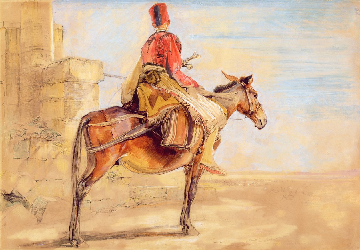 En tyrkisk utpost, 1850 av John Frederick Lewis