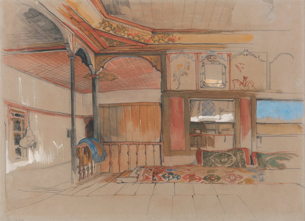 Interiøret i et østhus av John Frederick Lewis