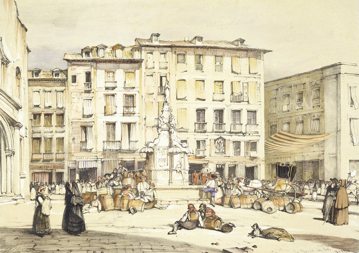 La Puerta del Sol, Madrid, fra 