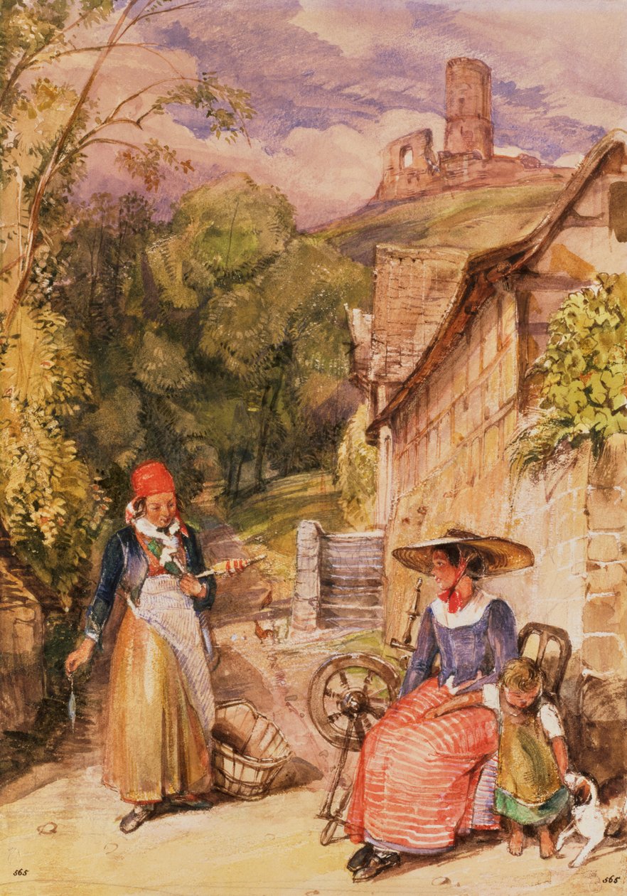 Bønder i Schwarzwald av John Frederick Lewis