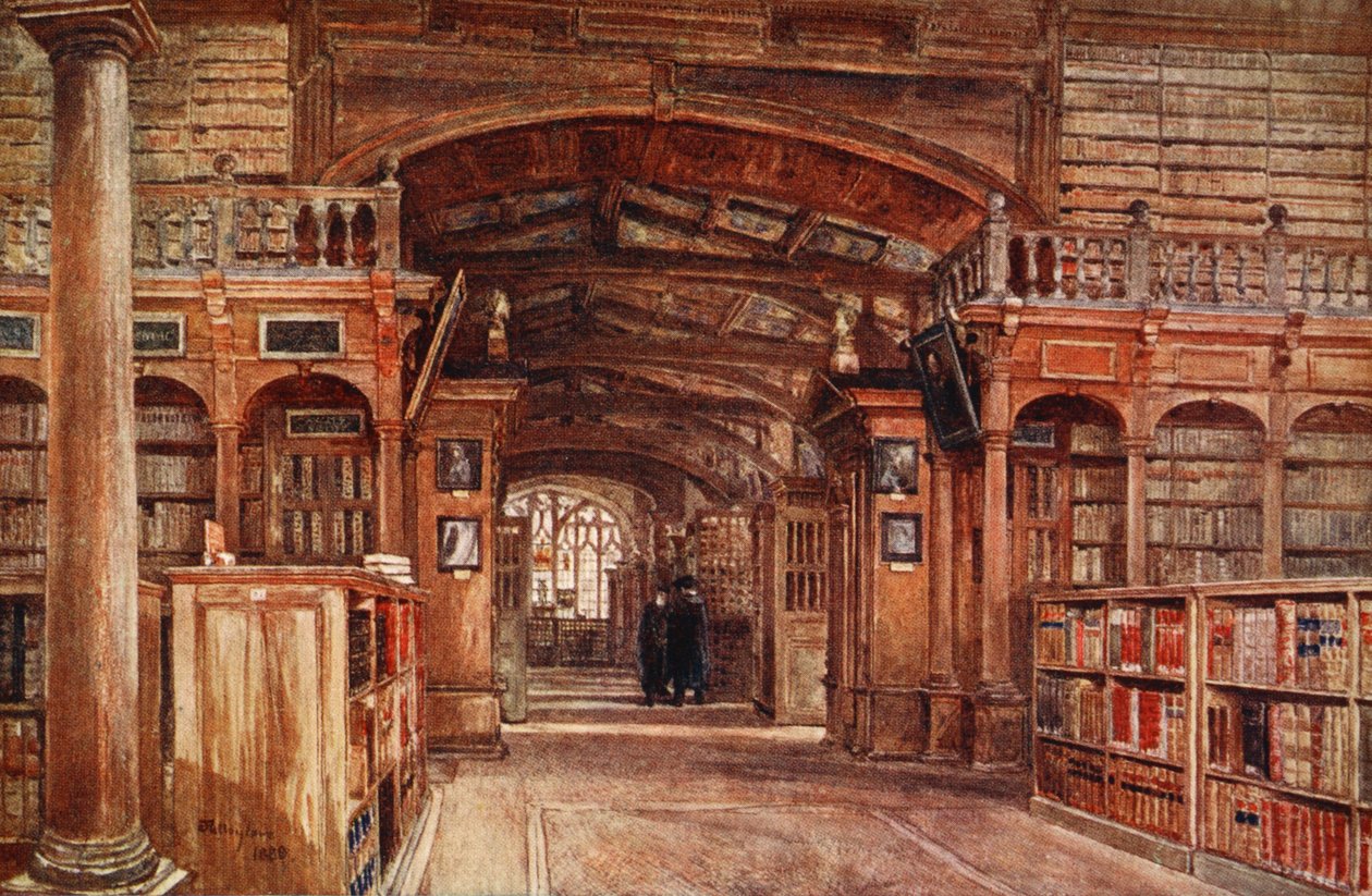 Interiør av Bodleian Library, 1903 av John Fulleylove