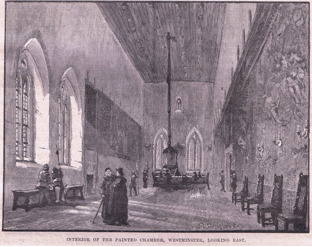 Interiør i det malte kammeret, Westminster av John Fulleylove