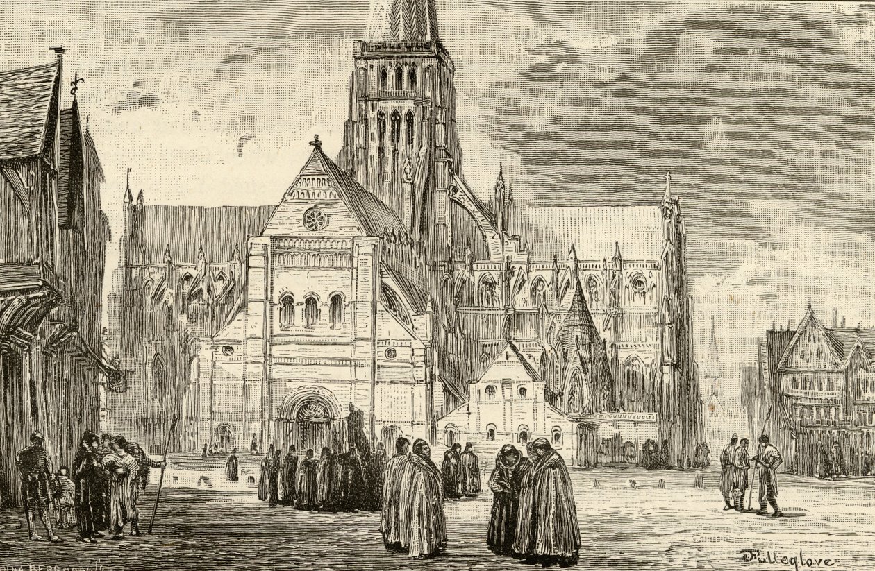 Utsikt over den gamle St. Paul-katedralen av John Fulleylove