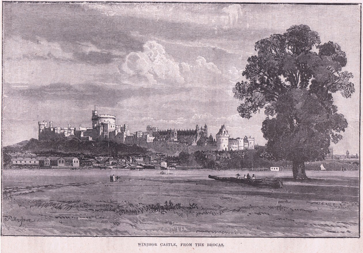 Windsor Castle fra Brocas av John Fulleylove