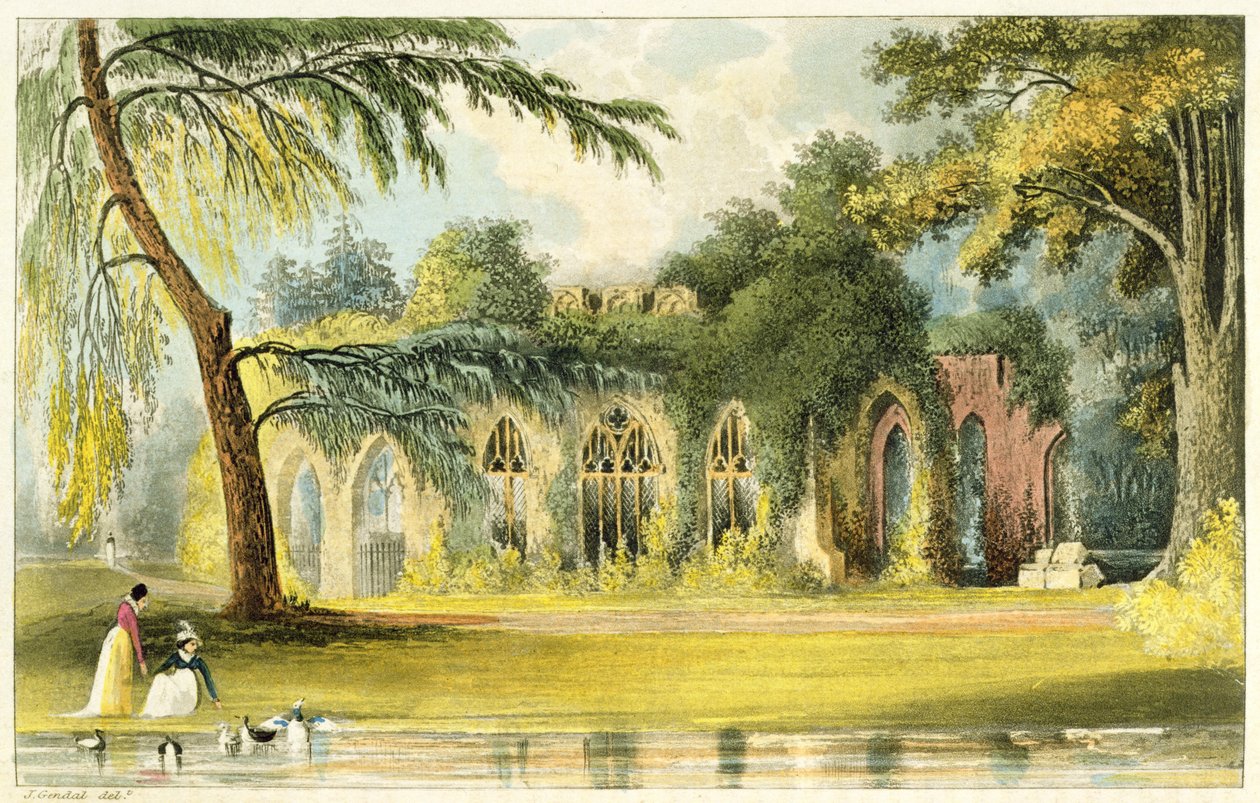 The Ruins, Frogmore, 1828 av John Gendall