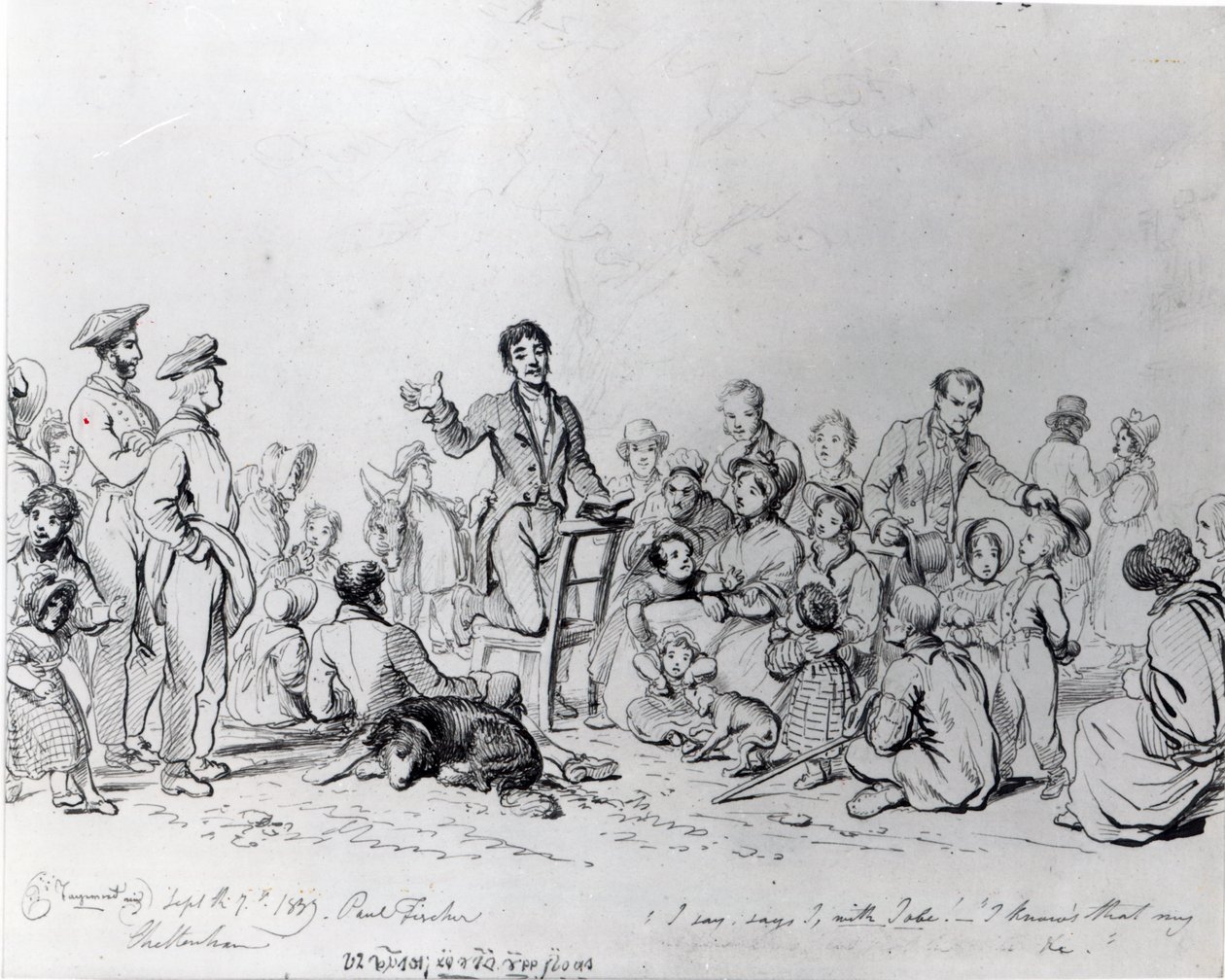 Feltpredikanten, 1837 av John George Paul Fischer