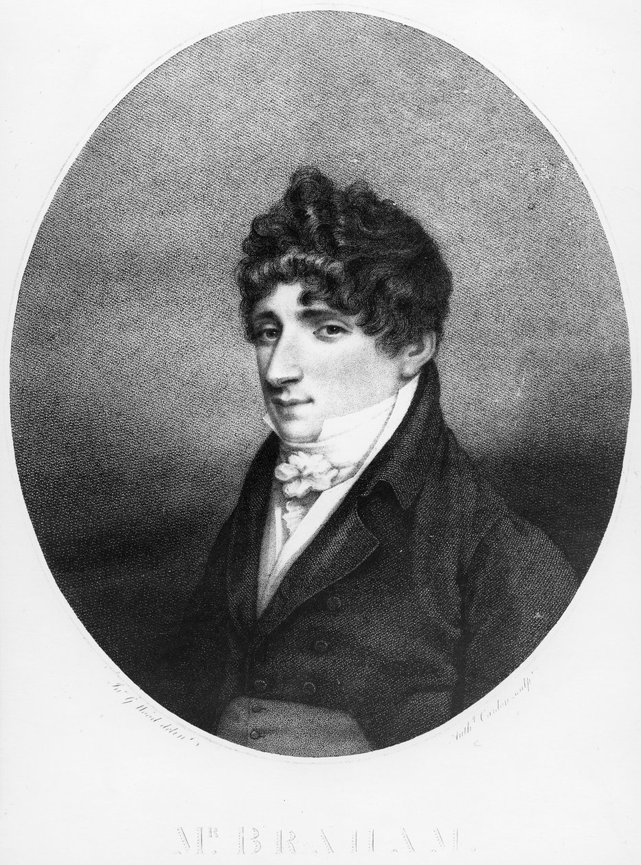 John Braham, gravert av Anthony Cardon, 1806 av John George Wood