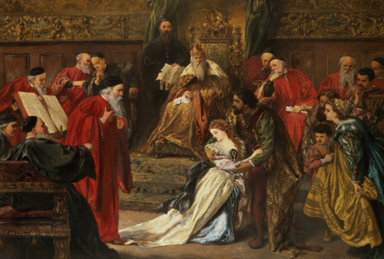 Cordelia i domstolen til kong Lear, 1873 av John Gilbert