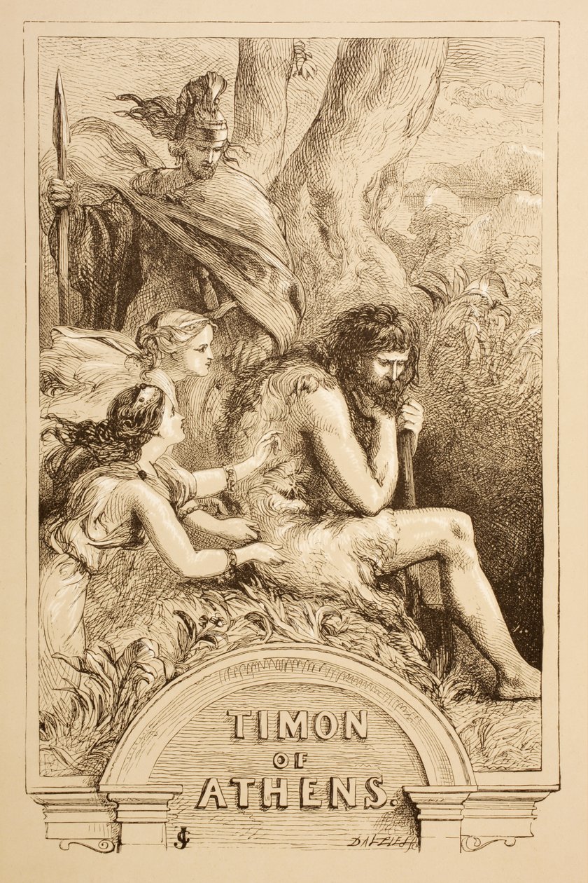 Illustrasjon for Timon av Athen, fra 