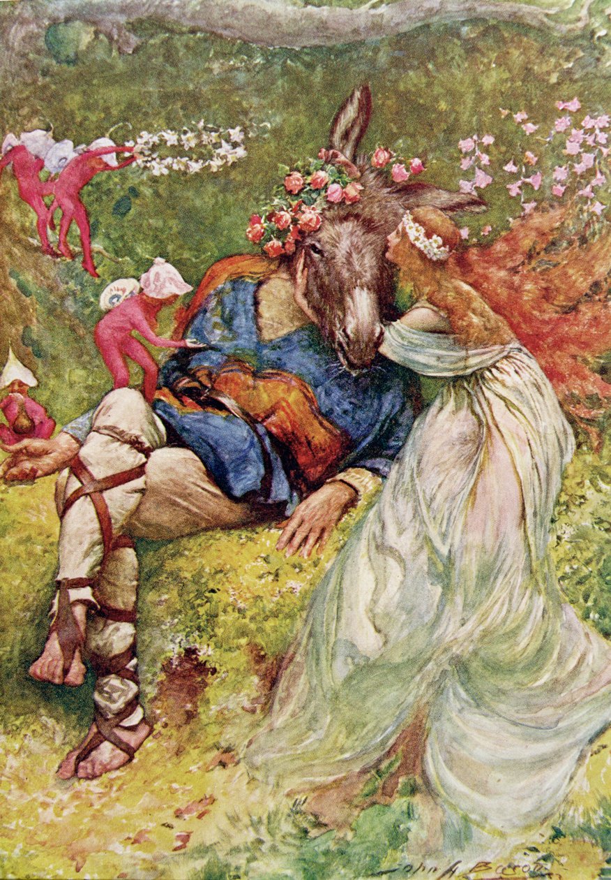 Titania og bunn i A Midsummer