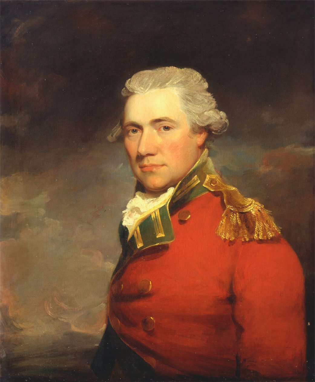 En ukjent britisk offiser, sannsynligvis av 11. (North Devonshire) fotregiment, ca. 1800 av John Hoppner