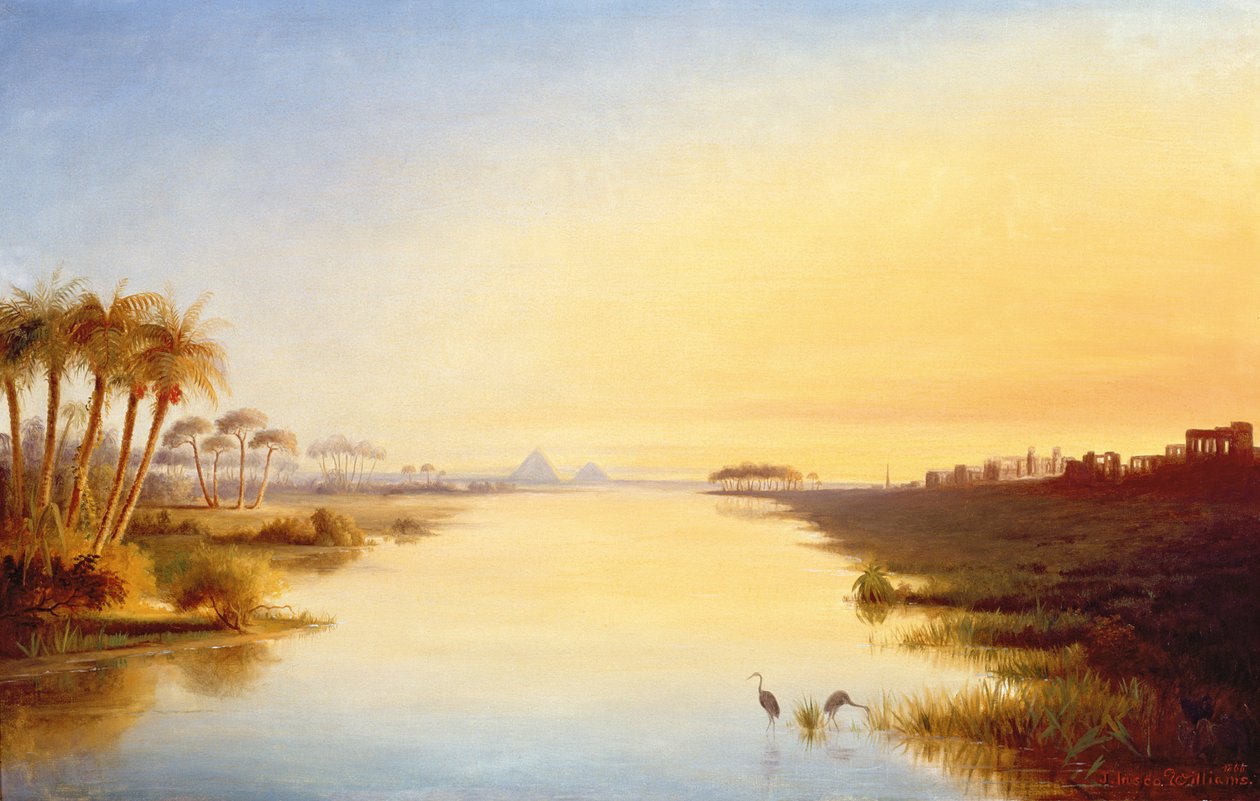 Egyptisk oase, 1866 av John Inesco Williams