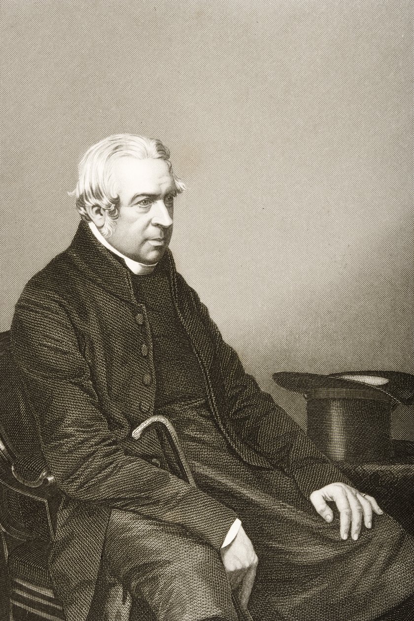Charles Richard Sumner (1790-1874) gravert av D.J. Pund fra et fotografi, fra 