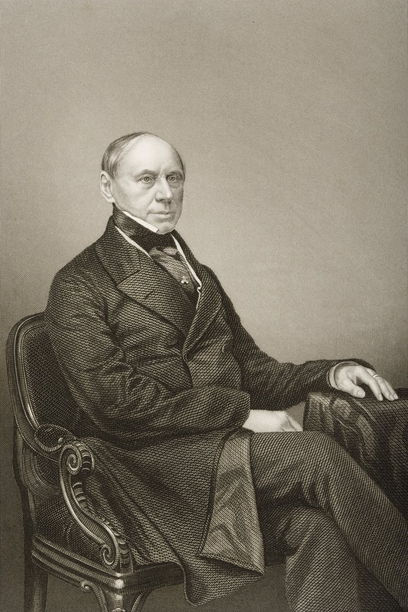Grev Ernst Philipp Brunnow (1797-1875) gravert av D.J. Pund fra et fotografi, fra 