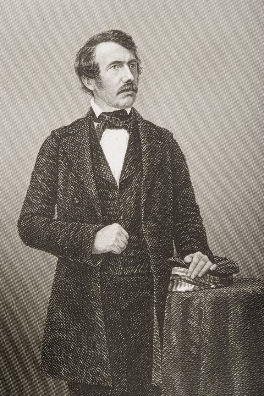 David Livingstone (1813-73) gravert av D.J. Pund fra et fotografi, fra 