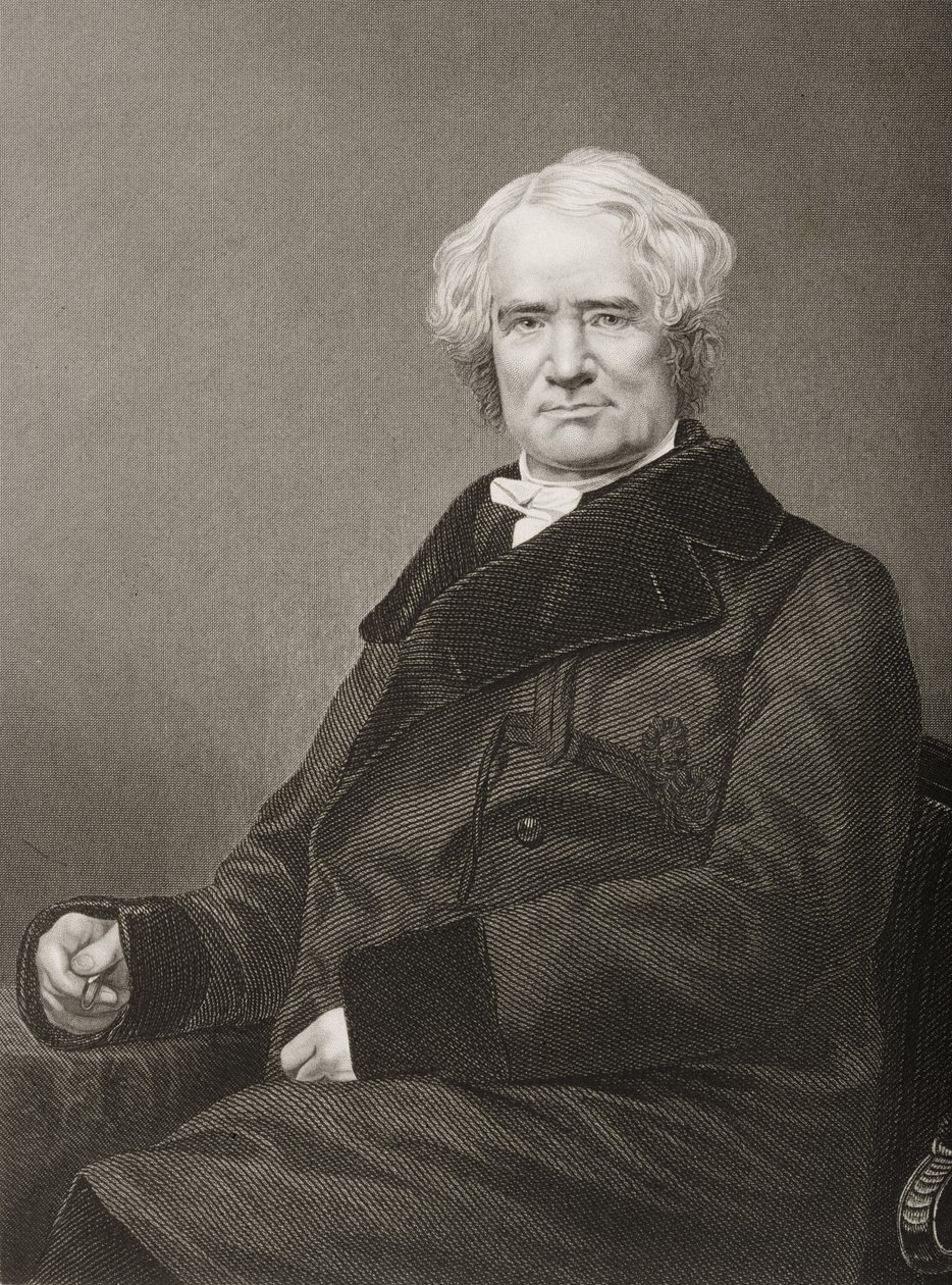 George Mifflin Dallas (1792-1864) gravert av DJ Pound fra et fotografi, fra 'The Drawing-Room of Eminent Personages, Volume 2', publisert i London, 1860 av John Jabez Edwin Paisley Mayall