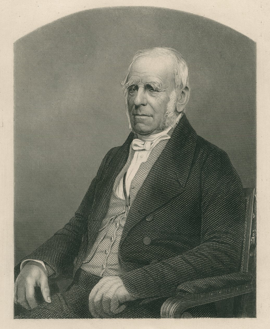 Henry Petty-Fitzmaurice, 3rd Marquis of Lansdowne, gravert av DJ Pound fra et fotografi, fra 'The Drawing-Room of Eminent Personages, Volume 2', publisert i London, 1860 av John Jabez Edwin Paisley Mayall