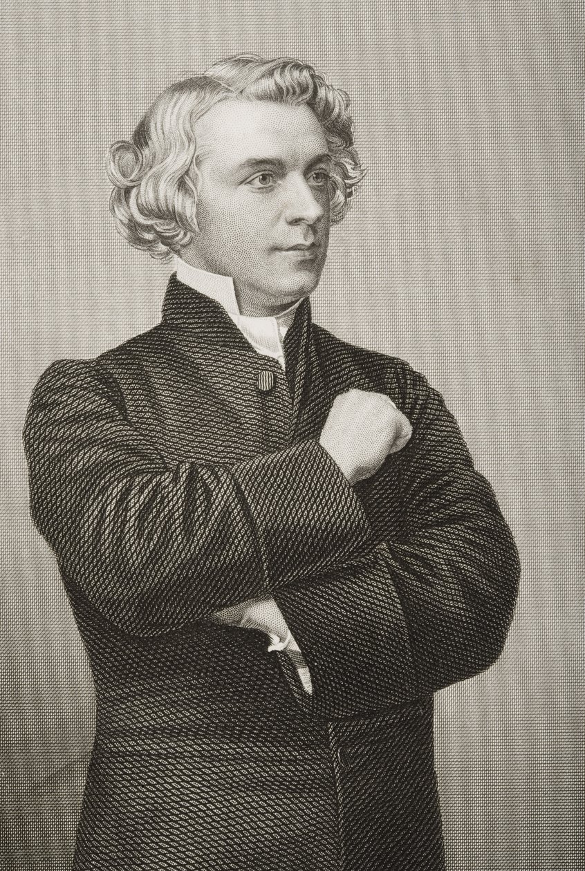John Chippendall Montesquieu Bellew (1823-74), gravert av D.J. Pund fra et fotografi, fra 