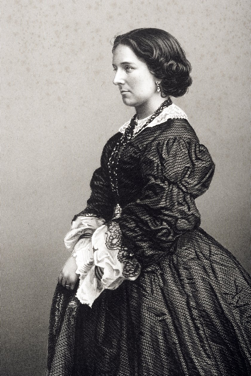 Madame Constance Nantier-Didiee (1832-67) gravert av D.J. Pund fra et fotografi, fra 