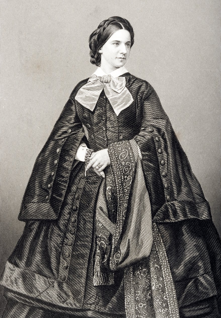Mademoiselle Victoire Balfe (1837-71) gravert av D.J. Pund fra et fotografi, fra 